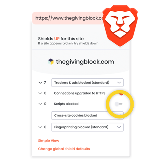 Instructions Brave Enable Javascript